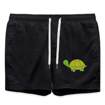Tortue - Short de bain - noir - Devant - AI Model Male 185 light (185cm)