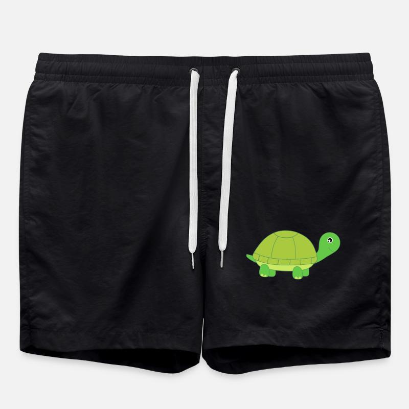 Schildkröte Schildkröten - Badeshorts - Schwarz
