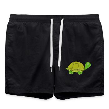 Tortue - Short de bain - noir - Devant - AI Model Male 185 light (185cm)
