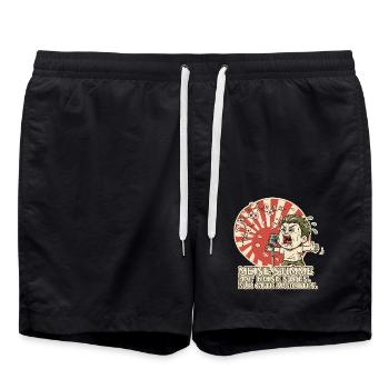 Good intentions, not grades - Swim Trunks - black - Front - AI Model Male 185 light (185cm)