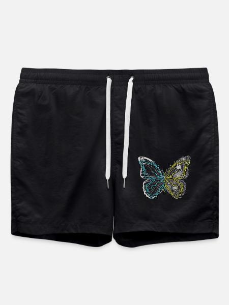 papillon insecte insectes - Short de bain - noir