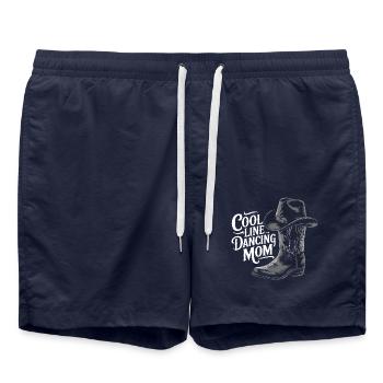 Line Dance Mom Line Dance Mom Gift - Swim Trunks - french navy - Front - AI Model Male 185 light (185cm)