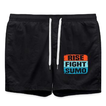 Rise Fight Sumo - Short de bain - noir - Devant - AI Model Male 185 light (185cm)