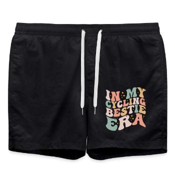 In My Cycling Bestie Era Retro Game Day | Cycling - Short de bain - noir - Devant - AI Model Male 185 light (185cm)