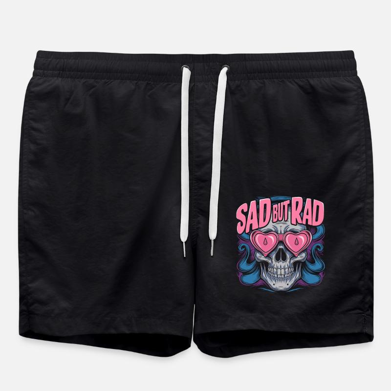Melancholie mit Stil - Badeshorts - Schwarz