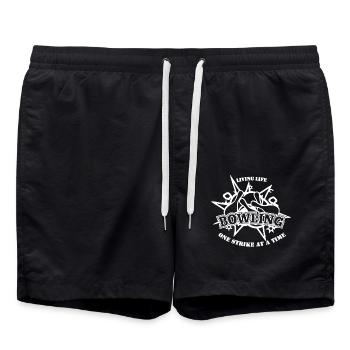 Bowling Living Life - Swim Trunks - black - Front - AI Model Male 185 light (185cm)