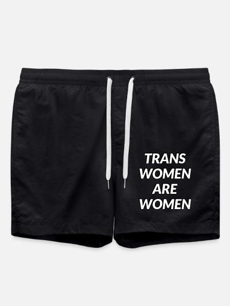 Transfrauen sind Frauen - Badeshorts - Schwarz
