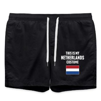 Ce costume de mes Pays-Bas - Short de bain - noir - Devant - AI Model Male 185 light (185cm)