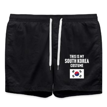 C’est mon costume de Corée du Sud - Short de bain - noir - Devant - AI Model Male 185 light (185cm)