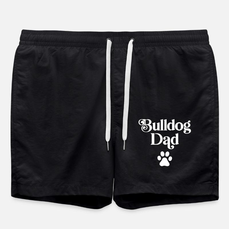 Bulldog Dad - Swim Trunks - black