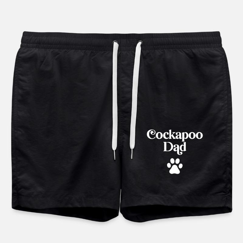 Cockapoo Dad - Swim Trunks - black