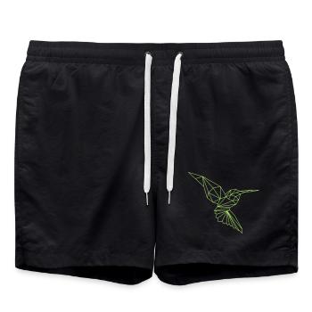 Eisvogel - Badeshorts - Schwarz - Vorne - AI Model Male 185 light (185cm)
