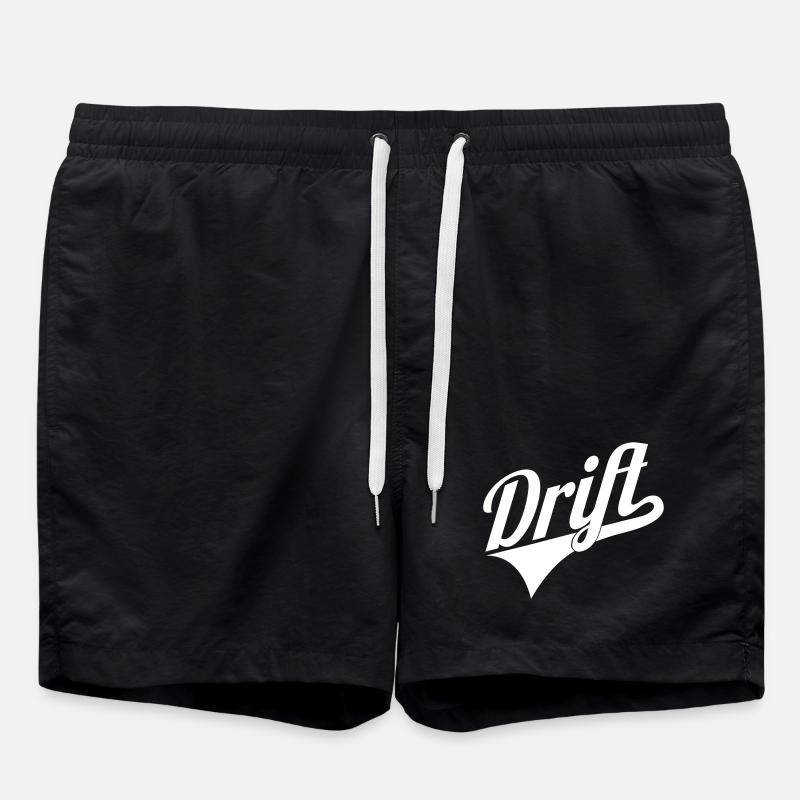 Drift lettering logo - Swim Trunks - black