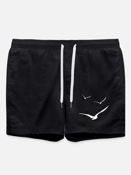 theft of seagulls - Swim Trunks - black