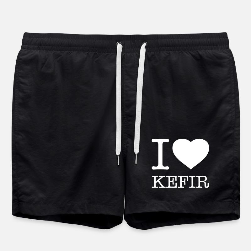 I LOVE KEFIR - Short de bain - noir