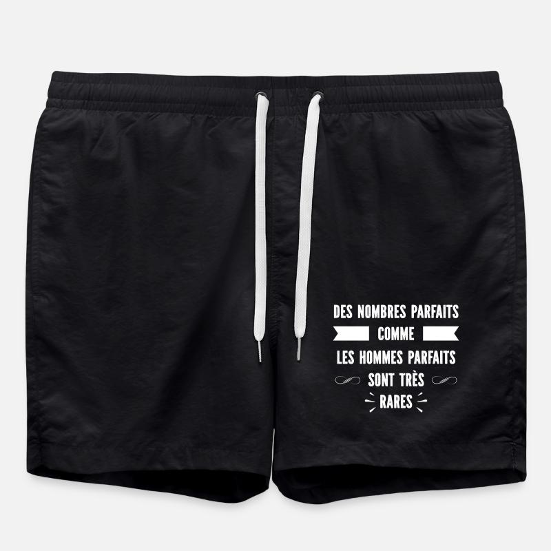 Humour homme parfait - Short de bain - noir