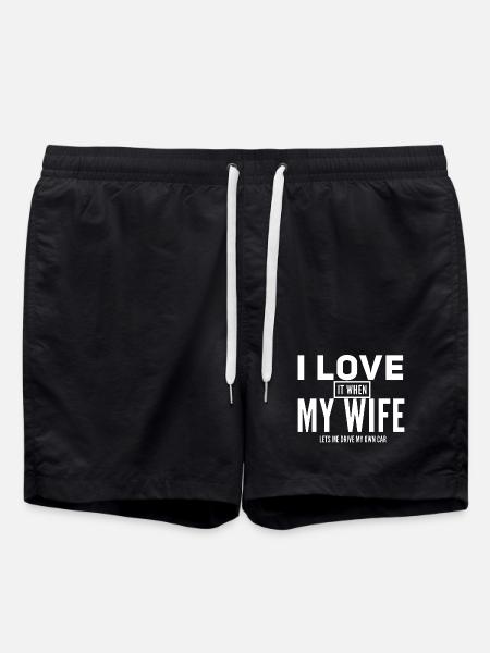 Intensité sonore pour les passionnés de voitures - Short de bain - noir