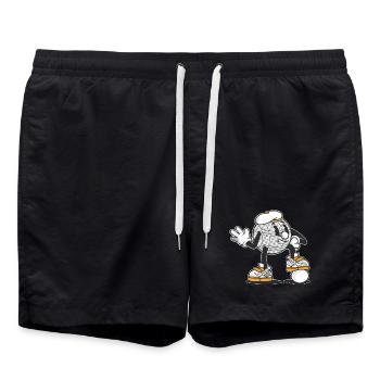 Tenue de pétanque boule pour boule bouler - Short de bain - noir - Devant - AI Model Male 185 light (185cm)