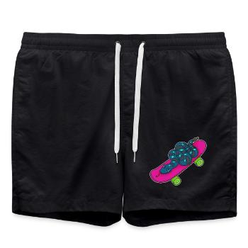 Snake Skater Skateboard - Short de bain - noir - Devant - AI Model Male 185 light (185cm)