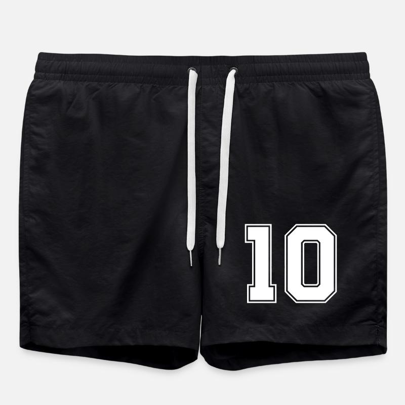 Nummer zehn 10 - Badeshorts - Schwarz