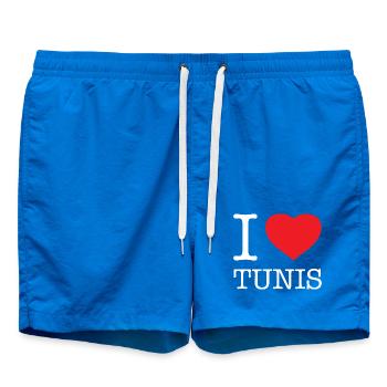 I LOVE TUNIS - Swim Trunks - cobalt blue - Front