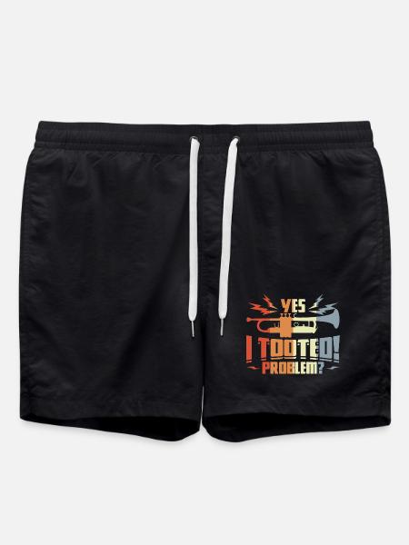 Quote Trumpeter - Swim Trunks - black