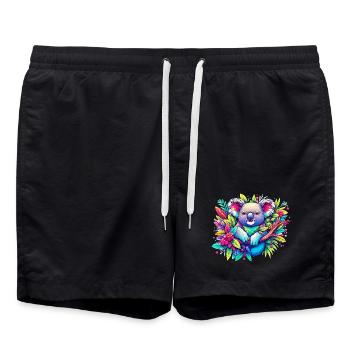 Koala - Swim Trunks - black - Front - AI Model Male 185 light (185cm)