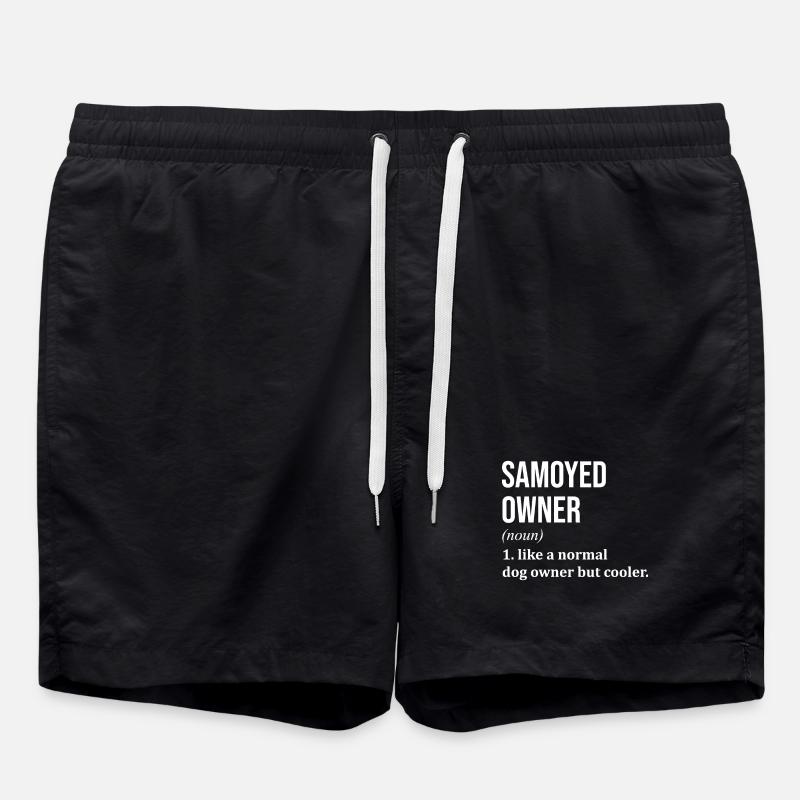 Samoyed - Swim Trunks - black