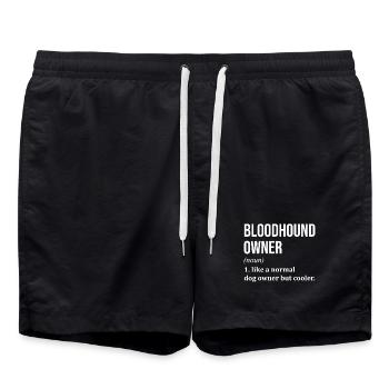 Schweißhund - Badeshorts - Schwarz - Vorne - AI Model Male 185 light (185cm)