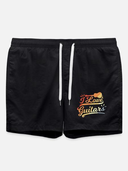 Guitar Love - Swim Trunks - black