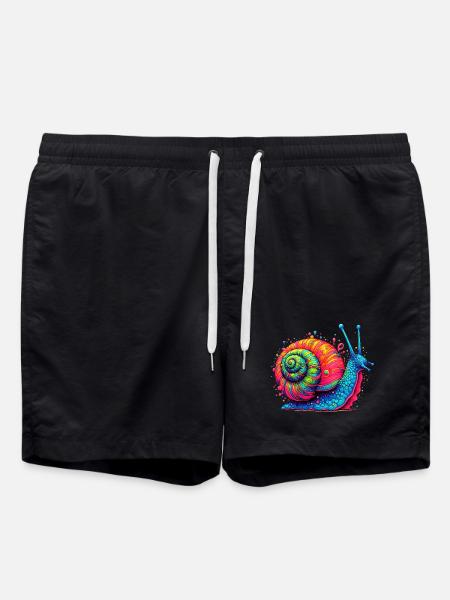 Snail - Swim Trunks - black