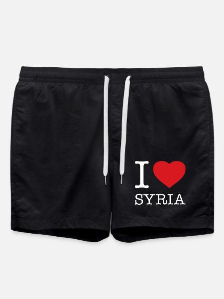 J’ADORE LA SYRIE - Short de bain - noir
