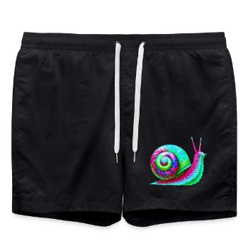 Escargot - Short de bain - noir - Devant - AI Model Male 185 light (185cm)