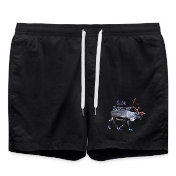 Subh Krisamas - Swim Trunks - black - Front - AI Model Male 185 light (185cm)
