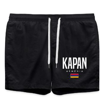 Kapan Armenia - Swim Trunks - black - Front - AI Model Male 185 light (185cm)