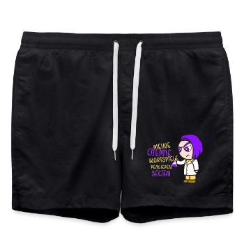 Chemistry Chemist Chemistry Teacher Funny Science - Swim Trunks - black - Front - AI Model Male 185 light (185cm)