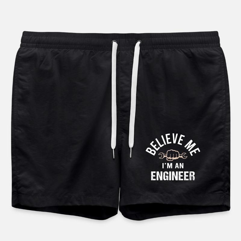 Mechanical Engineering Mechanical Engineer - Swim Trunks - black
