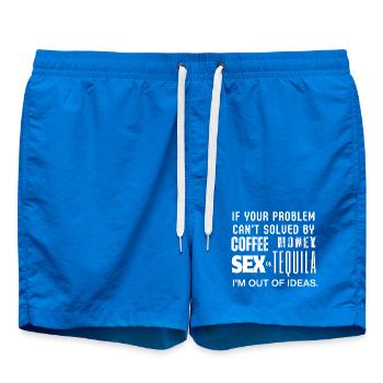 En panne d’idées Café Tequila Tee - Short de bain - cobalt blue - Devant
