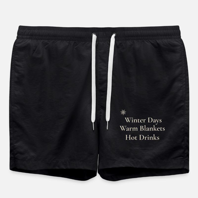 Cozy Winter Vibes - Swim Trunks - black