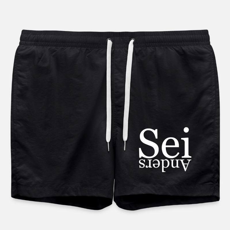 Be different - Swim Trunks - black