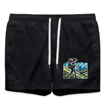 Randonnée pour randonneurs - Short de bain - noir - Devant - AI Model Male 185 light (185cm)
