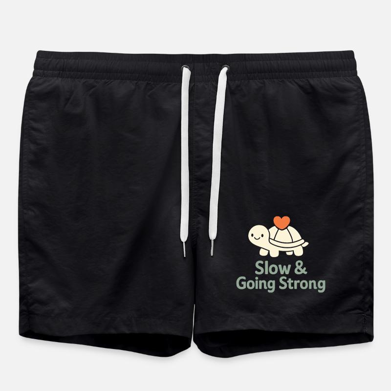 Gentle parenting identity, slow - Swim Trunks - black