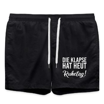 Le Klapse a un jour de repos aujourd’hui - Short de bain - noir - Devant - AI Model Male 185 light (185cm)