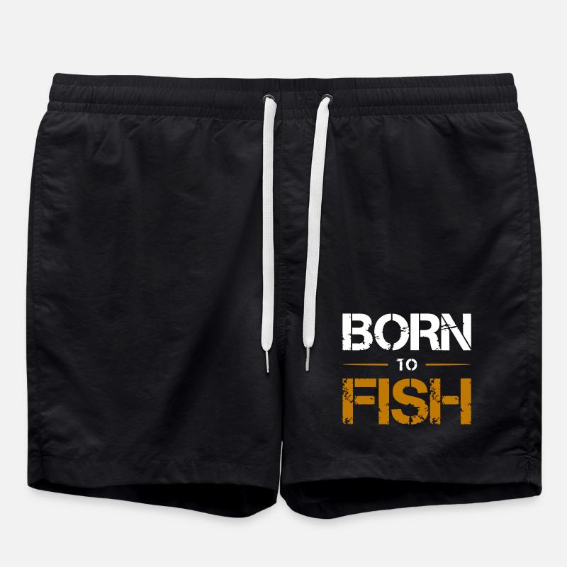 Né pour pêcher - Short de bain - noir