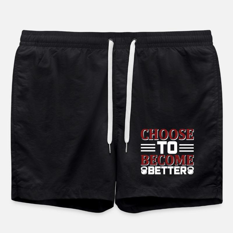 Choose become better - Swim Trunks - black
