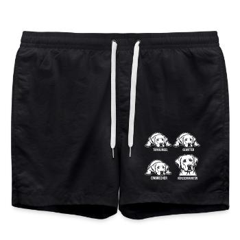 Dog Owner Humor Shirt for Labrador Fans - Swim Trunks - black - Front - AI Model Male 185 light (185cm)