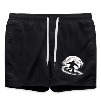 Bigfoot Surfer - Swim Trunks - black - Front - AI Model Male 185 light (185cm)