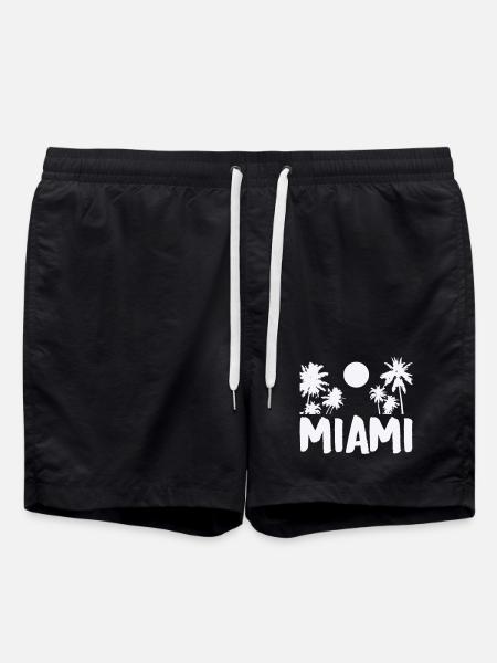 miami- - Badeshorts - Schwarz