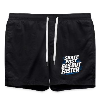 Ligue de la Bière Hockey Humour des joueurs drôles de hockey - Short de bain - noir - Devant - AI Model Male 185 light (185cm)