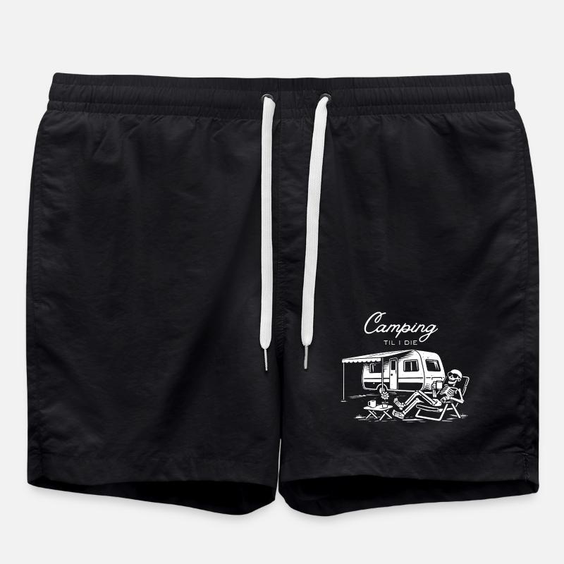 Camper jusqu’à la mort - Short de bain - noir